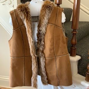 Plush fur vest